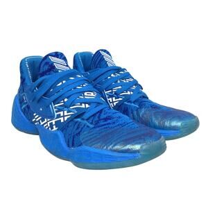 Adidas Harden Vol 4 Bright Blue 2019 Basketball Sneaker Lace up Men's 7.5